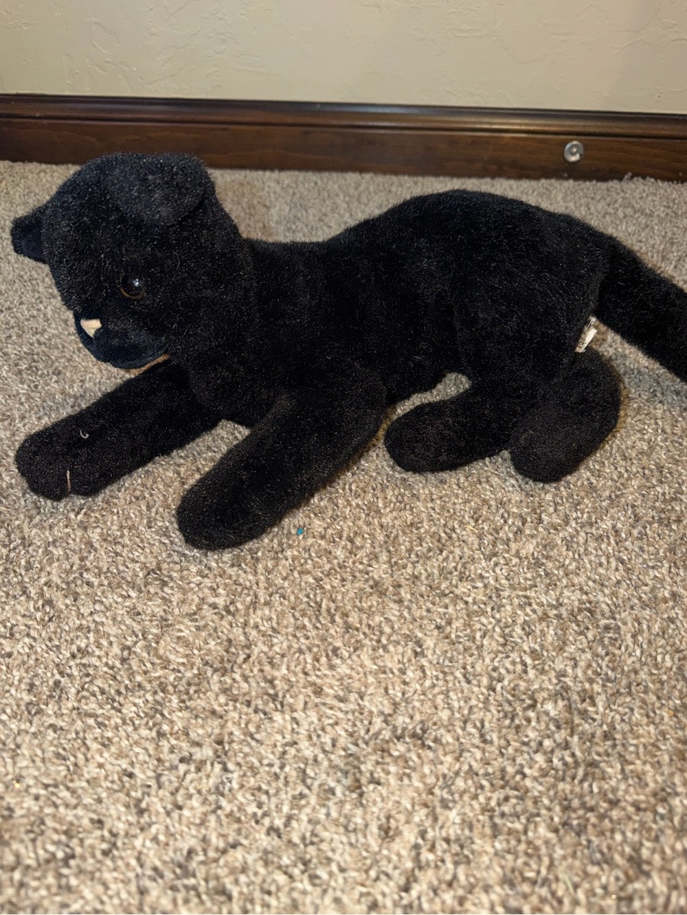 Russ Black Cat Midnight Plush 14 Inch Long Stuffed Animal Toy #1023